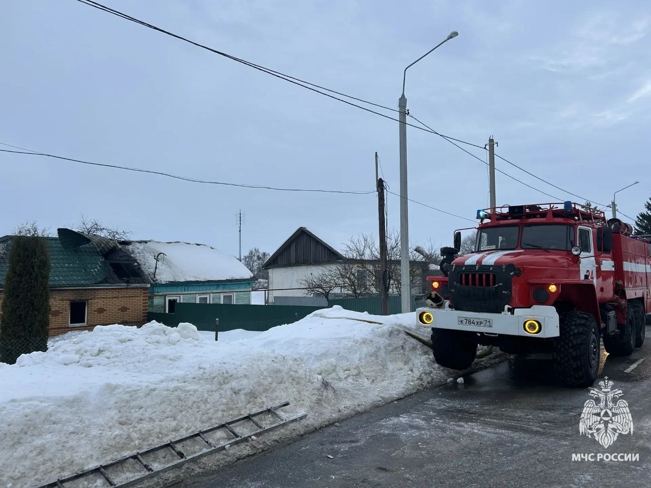 При пожаре в Плавском районе Тульской области погибли 5 человек.